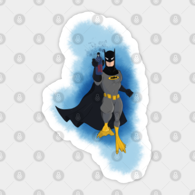 Adam West Batman Shark repellent Adam West Sticker TeePublic